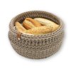 Háčkov Kulatý háčkovaný košík - Chlebník
