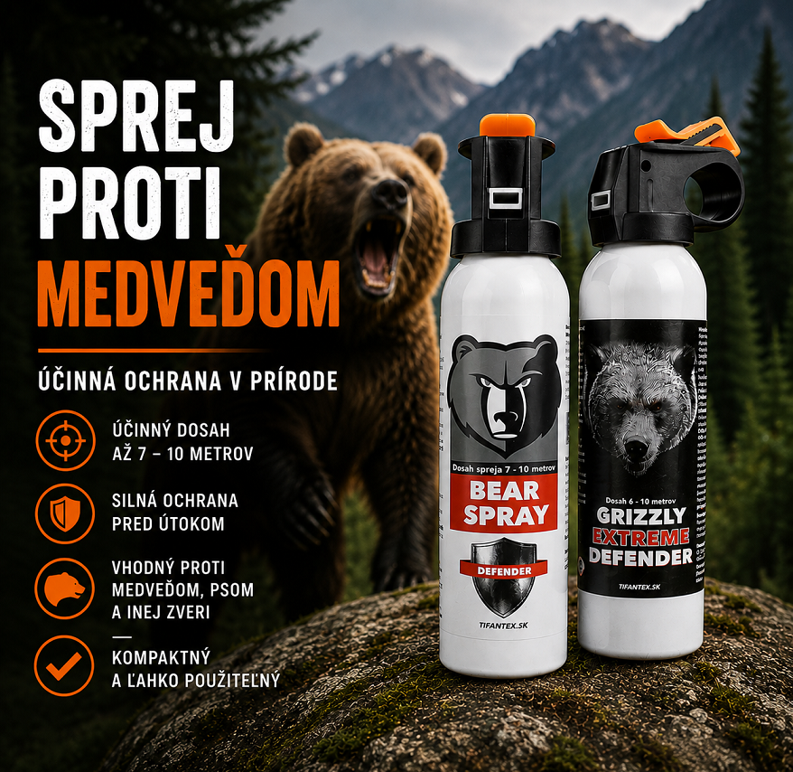 Sprej proti medvedom