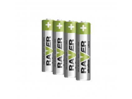 Batéria alkalická RAVER „mikrotužková“ 1,5V AAA / LR03 blister 4ks