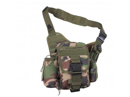 Taška ADVANCED TACTICAL cez rameno WOODLAND