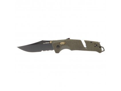 SOG Trident AT - Olive Drab - Partially Serrated