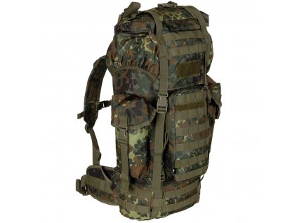 Ruksak bojový MOLLE 65 l polstrovaný + ALU výstuha FLECKTARN