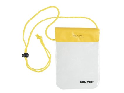 MIL-TEC Púzdro vodotesné na krk 130 x 200 mm ŽLTÉ
