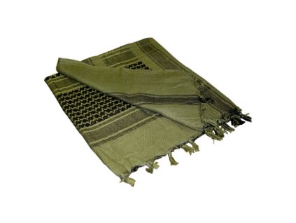 Condor Outdoor Šatka SHEMAG OLIVOVO-ČIERNA