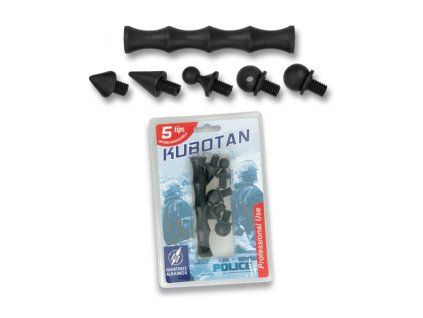 Kubotan s 5 výmennými nadstavcami