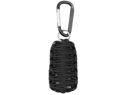 Súprava na prežitie prívesok s karabínou BLACK (Farba BLACK)