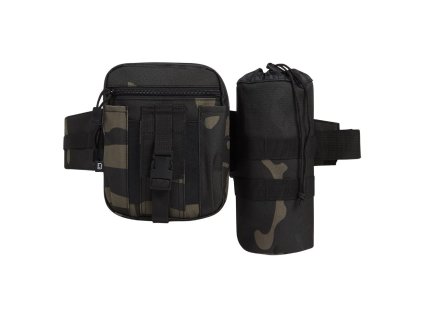 Brandit Ľadvinka ALLROUND s puzdrom na fľašu DARK CAMO (Farebný variant DARK CAMO)