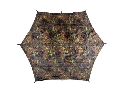 Plachta nepremokavá Hexagon-Tarp 3,4 x 3,1 m FLECKTARN (Farebný variant FLECKTARN)