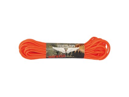 Šnúra US padáková ORANŽOVÁ 16m/50 feet (Farebný variant ORANŽOVÁ)