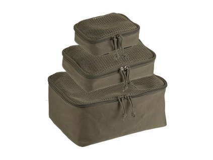 MIL-TEC Set 3ks puzdier so sieťkou MESH ZELENÉ (Farebný variant ZELENÉ)