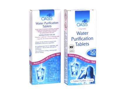 Tablety na čistenie vody 50 tabliet