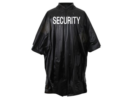 Pončo VINYL SECURITY ČIERNE