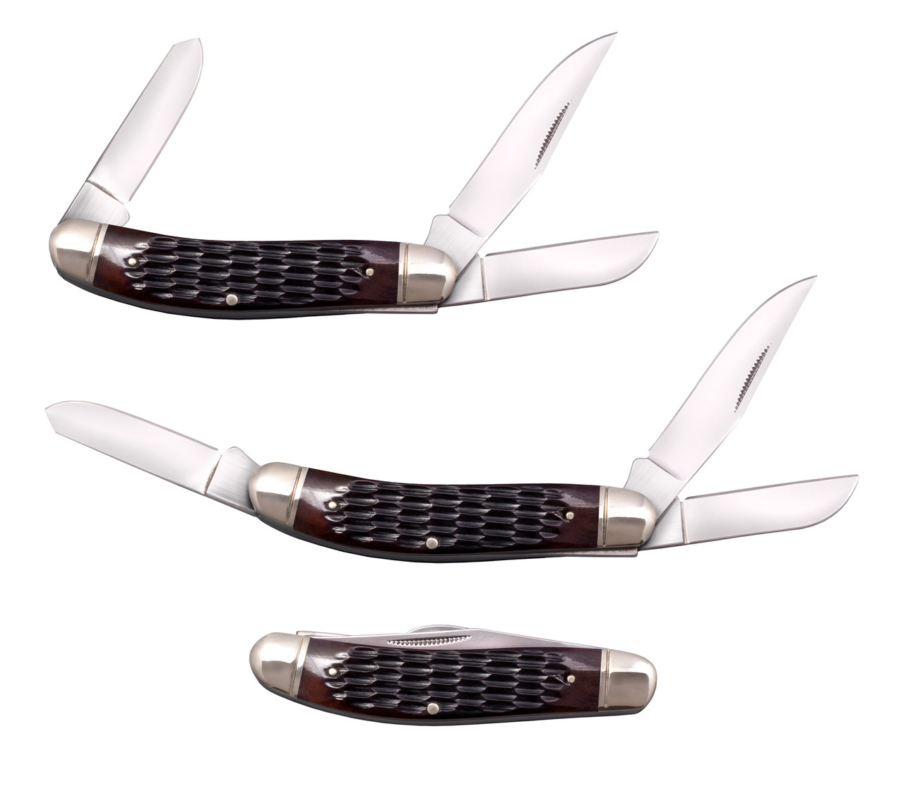 Cold Steel GENTLEMAN'S STOCKMAN 3 BLADES 8CR13MOV STEEL / JIGGED BONE