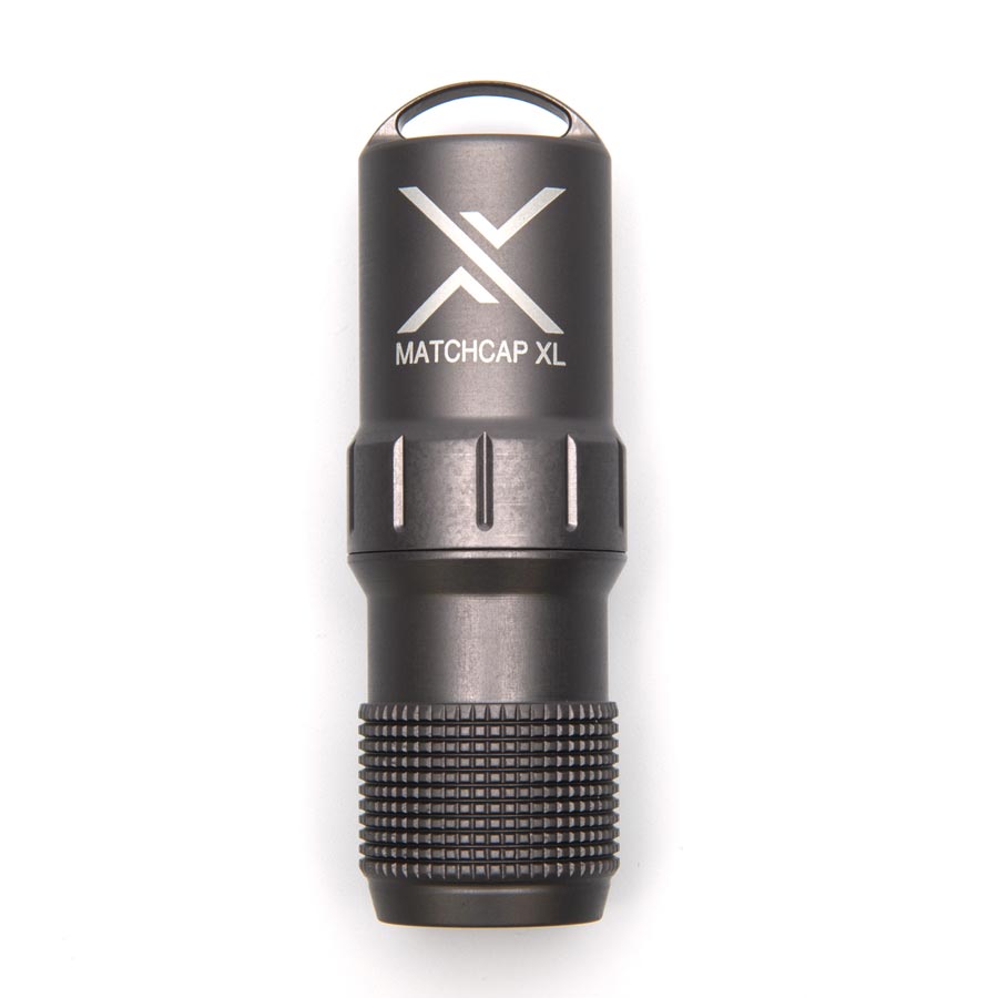 Puzdro na zápalky EXOTAC MATCHCAP™ XL SIVÉ