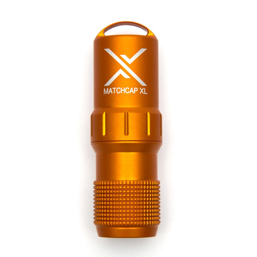 Puzdro na zápalky EXOTAC MATCHCAP™ XL ORANŽOVÉ