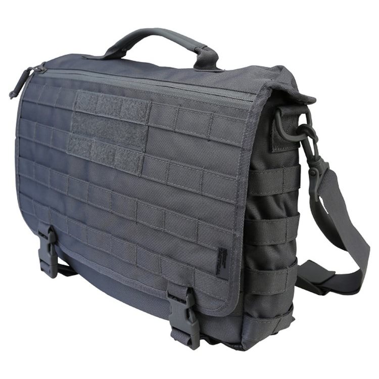 KOMBAT Taška cez rameno MESSENGER stredná 20L  Viac variant v ponuke Farebný variant: SIVÁ