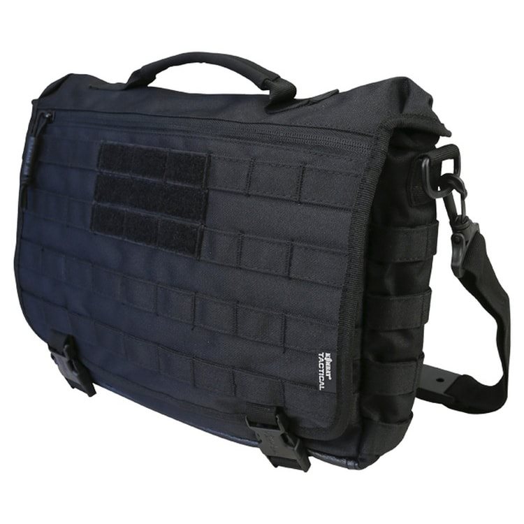 KOMBAT Taška cez rameno MESSENGER stredná 20L  Viac variant v ponuke Farebný variant: ČIERNA