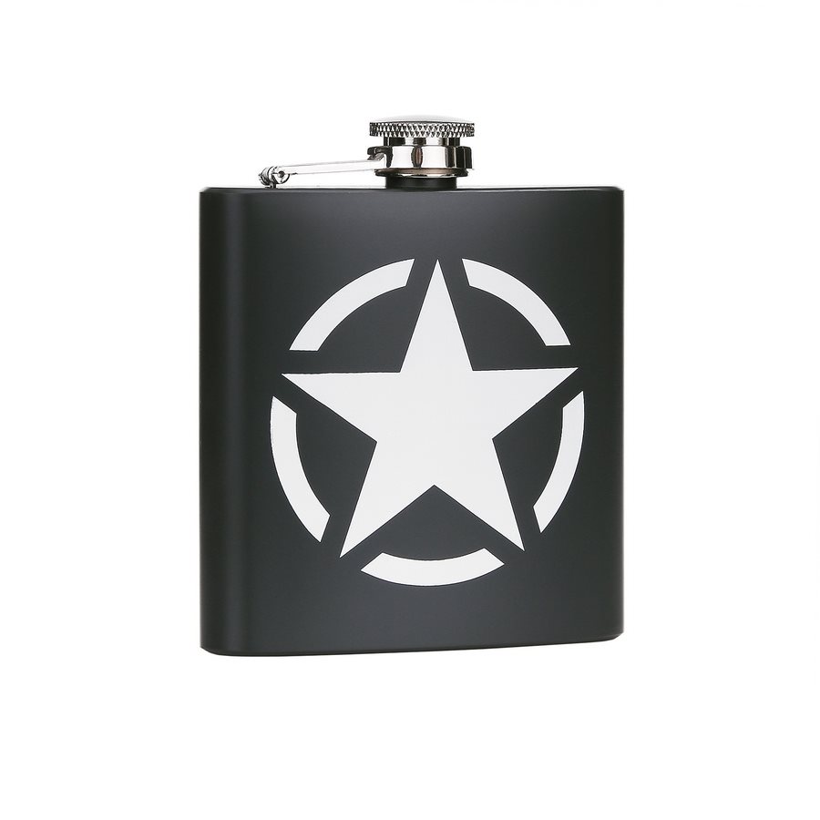 Ploskačka US ARMY STAR 170 ml NEREZ OCEĽ