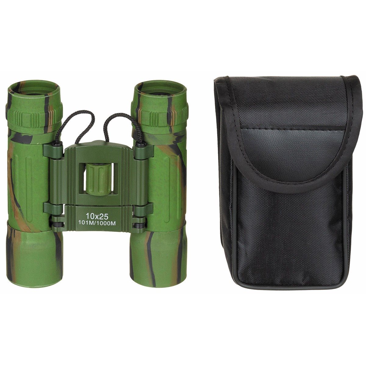 Ďalekohľad MFH 10x25 skladací WOODLAND