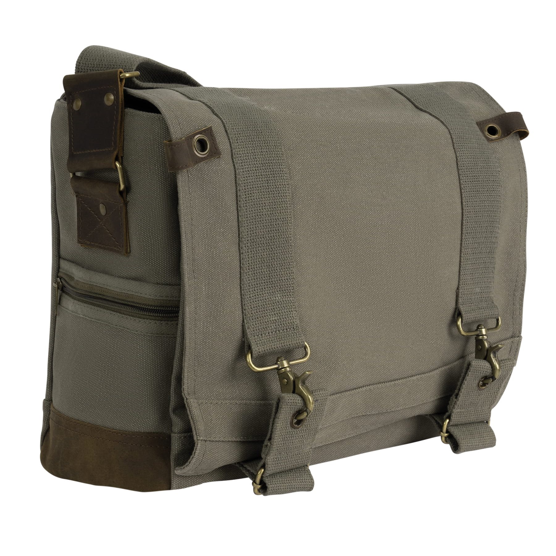Taška VINTAGE cez rameno B-15 PILOT MESSENGER OLIV