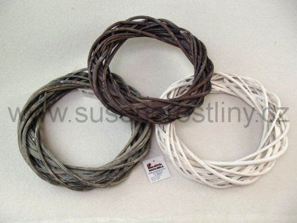 věnec proutí 3A1008, průměr 25 cm (Barva hnědá)