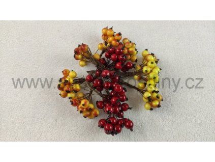 Jeřabiny mix barev, v balení 144ks