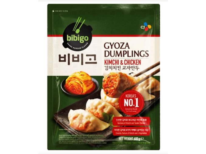 gyoza kimchi a kuřecí