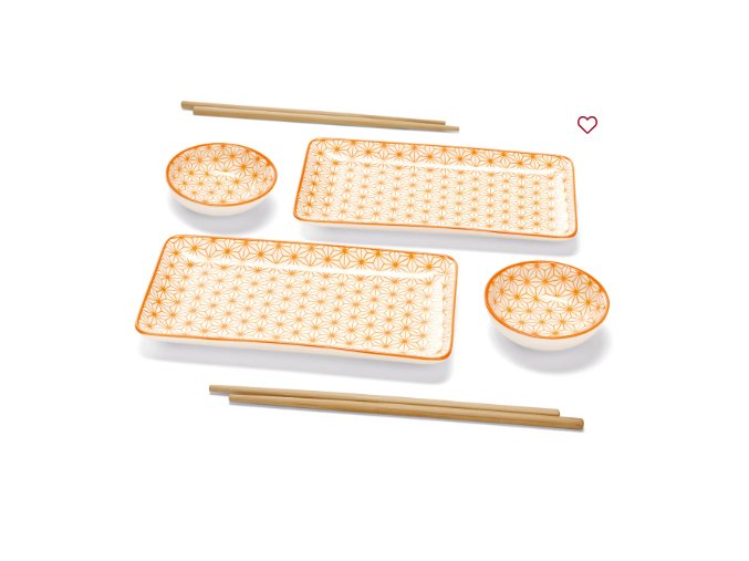 sada na sushi oranžová