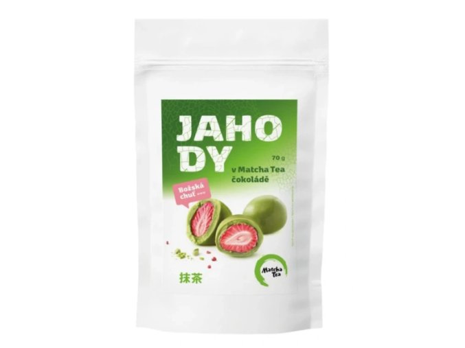 Jahody v matcha