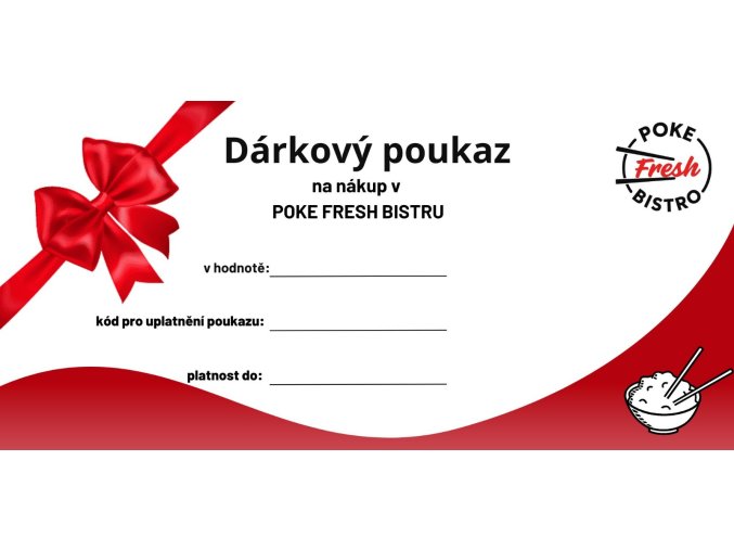 poukaz Poke fresh