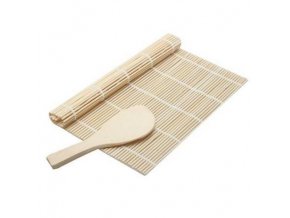 bambusova rolovaci podlozka na sushi a lzice