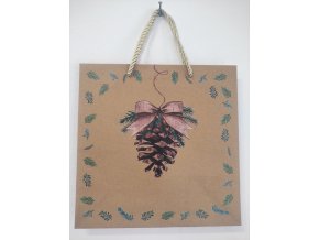 Dárková taška vánoční - šiška