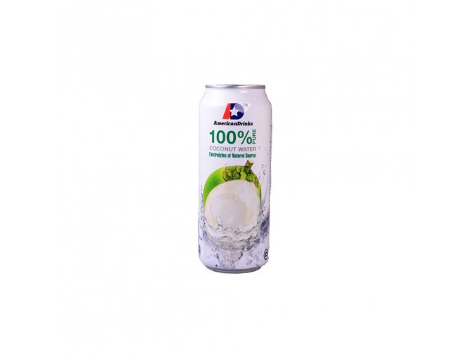 american drinks kokosova voda 0 5l 100 pure plech nugatu