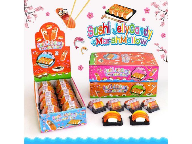 sushi jelly candy marshmallow pfs01225 15g 1ks