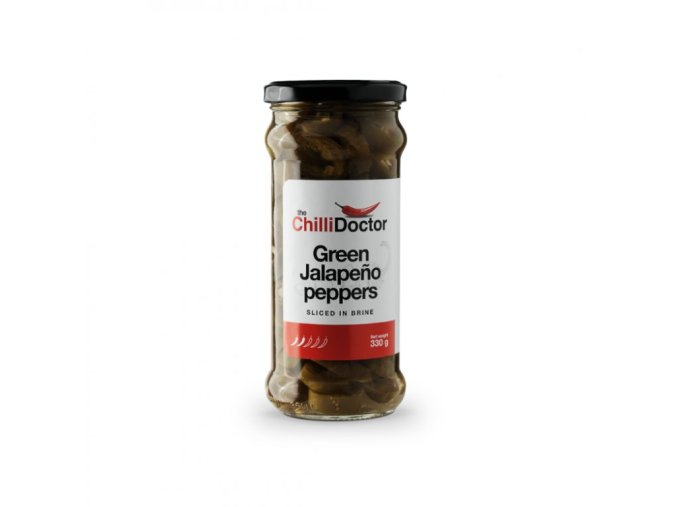 Chilli papričky Nakrájané zelené Jalapeño v náleve 330 g