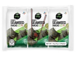 Riasy ochutené s wasabi BIBIGO 3x5g