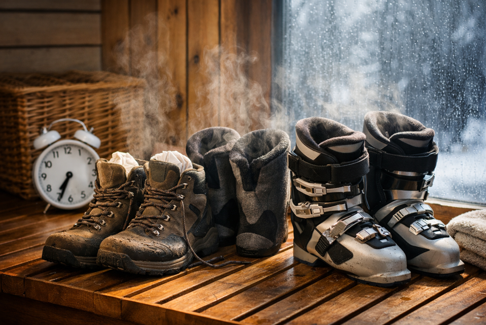 Ako správne sušiť topánky a lyžiarky bez poškodenia materiálu