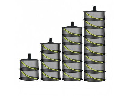 Sušící síť HERBÁŘ - černá se zipem, průměr 60cm, 2/4/6 patra