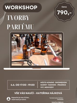 A MÁME TU DALŠÍ SKVĚLOU AKCI V SUSÍNY 🥳 🌿 WORKSHOP TVORBY PARFÉMU 🌿s éterickými olejíčky Nobilis Tilia Přijď si vytvořit...