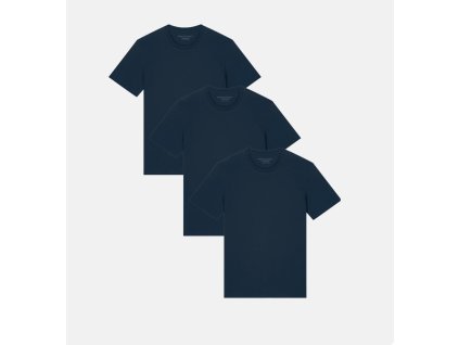 Sustainbro 3 pack pánských basic triček Grand PB námořní modř 1