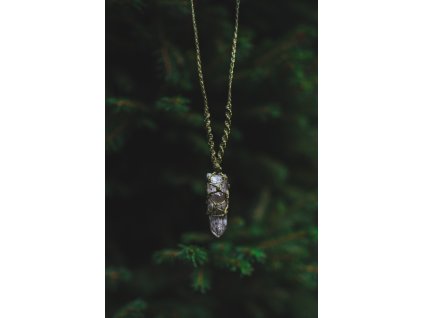 Náhrdelník s českým křišťálem - ručně dělaný