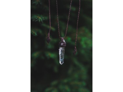 Náhrdelník s českým křišťálem - ručně dělaný