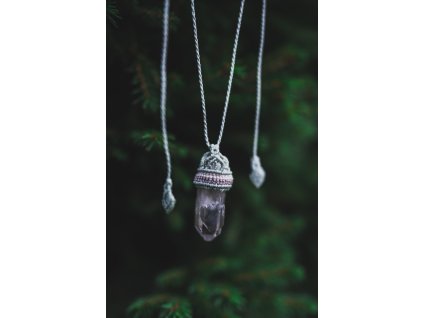 Náhrdelník s českým křišťálem - ručně dělaný