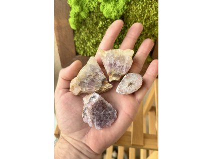 České ametysty leštěné - set