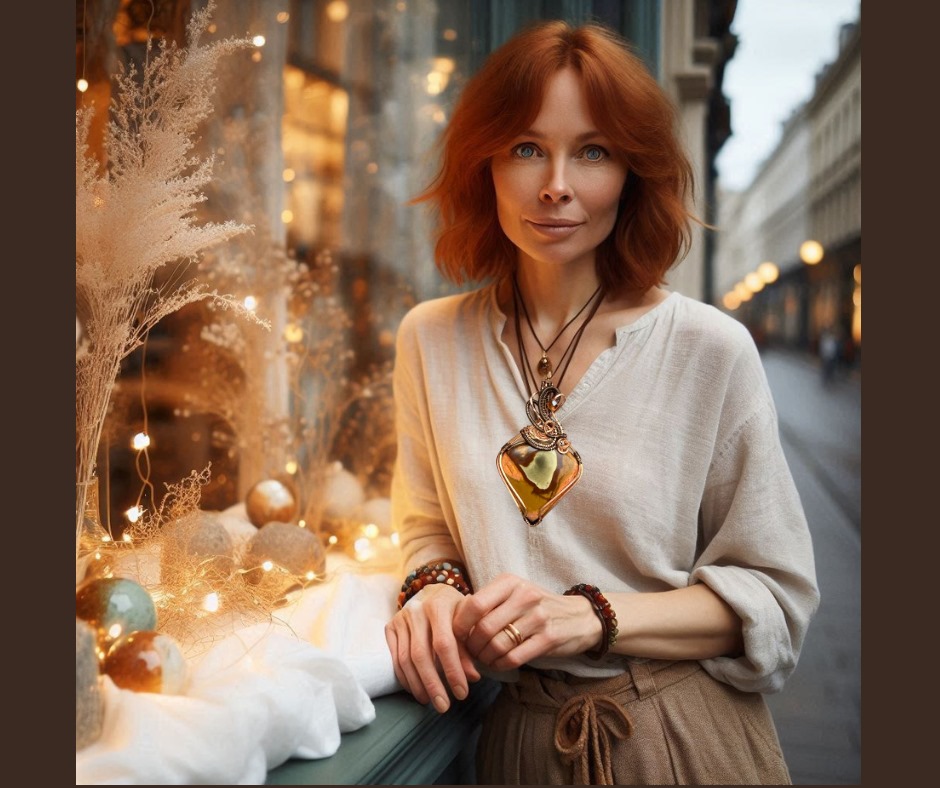 Jaspis polychrom – šperk pro aranžérku výloh