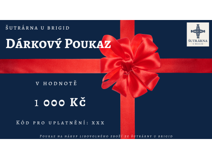 poukaz na nákup v hodnotě 1000 Kč