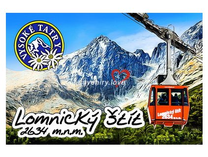 Magnetka Lomnický štít Leto 2