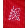 Vyšívané vianočné utierky STROMČEK