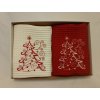 Vyšívané vianočné utierky STROMČEK