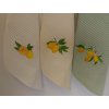 Vyšívané kuchynské utierky LEMON